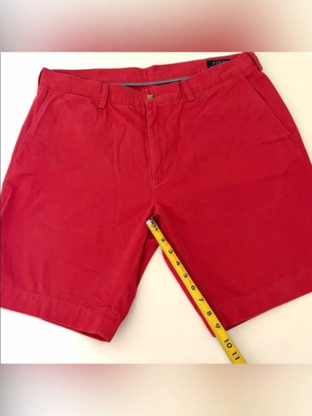 Polo Ralph Lauren Men’s Shorts Classic Fit 9” Shorts Cotton Red size 36